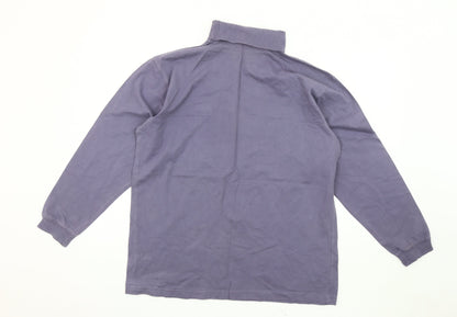 Cotton Traders Grey High Neck Long Sleeve Top, L