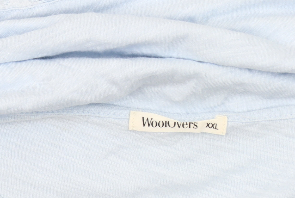 Womens UK Size XL Woolovers Blue Basic T-Shirt
