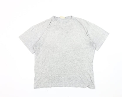 Womens UK Size 10 Dorothy Perkins Grey Basic T-Shirt