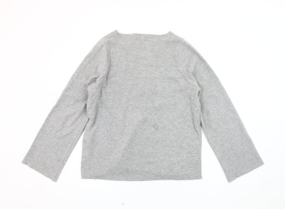 Womens UK Size S Zara Grey Jersey T-Shirt