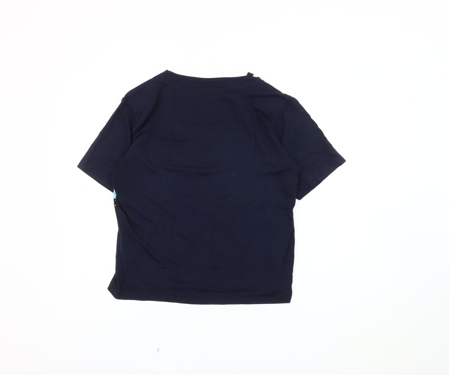 Womens UK Size M Roman Originals Blue Ringer T-Shirt