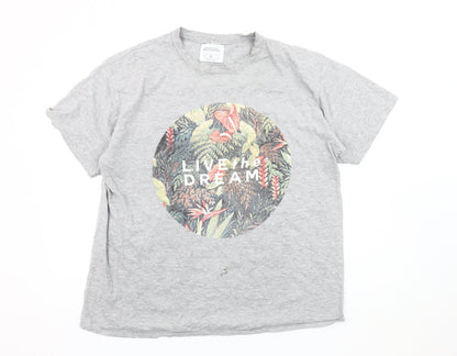 Mens UK Size XL Burton Menswear Grey  T-Shirt