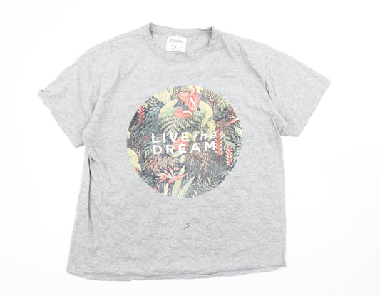 Mens UK Size XL Burton Menswear Grey  T-Shirt