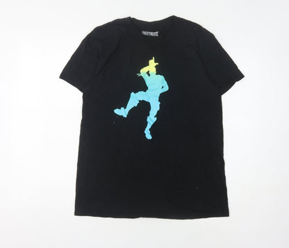 Mens UK Size M Fortnite Black  T-Shirt
