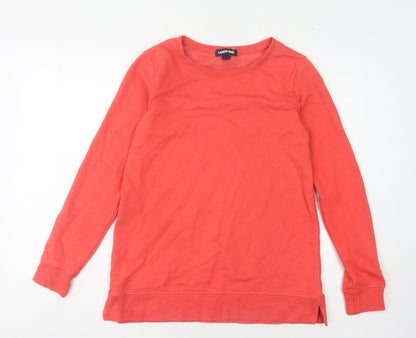 Womens UK Size XS Lands' End Red Pullover Sweatshirt