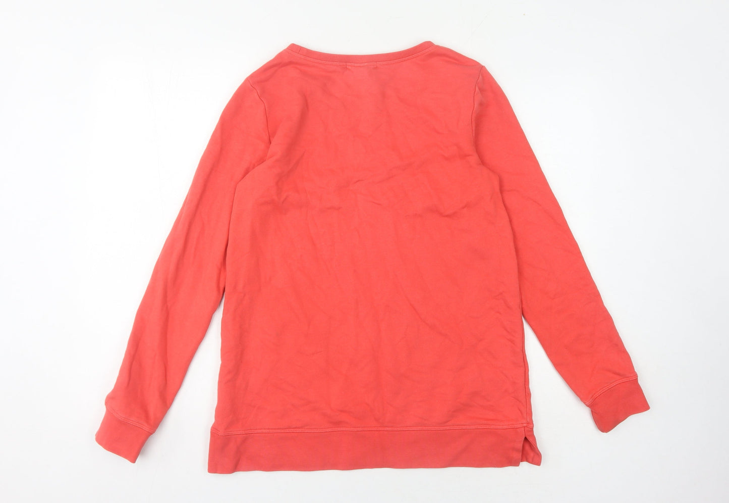 Womens UK Size XS Lands' End Red Pullover Sweatshirt