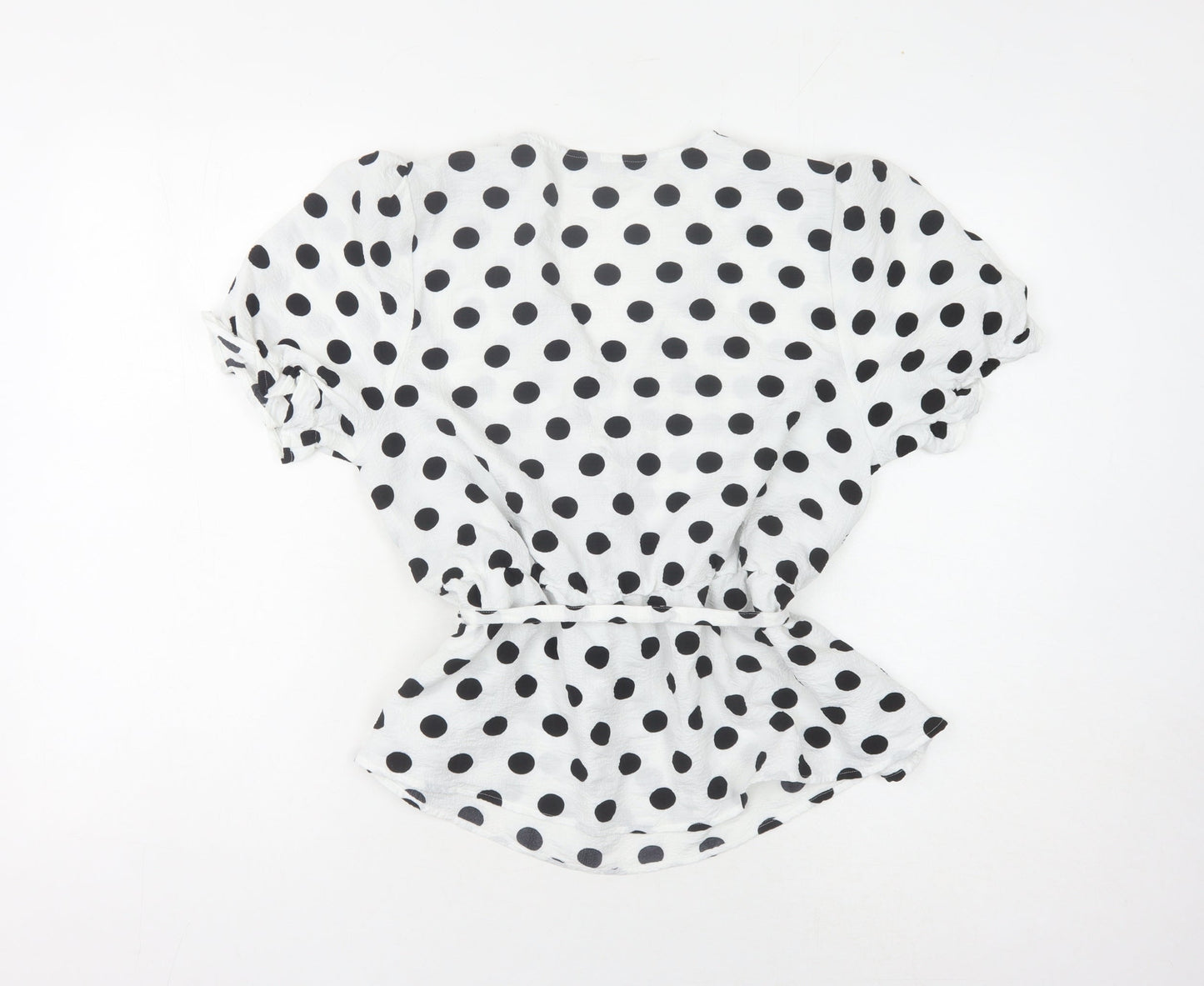 Womens UK Size 14 Marks and Spencer White Wrap Blouse