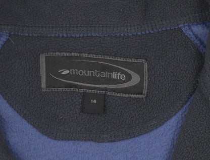 Womens UK Size 14 Mountainlife Blue Pullover Sweatshirt