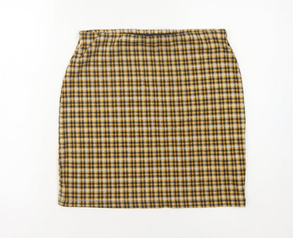 New Look Women's Check Pencil Skirt Size 12