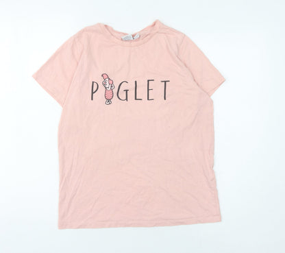 Womens UK Size XS Disney Pink  T-Shirt