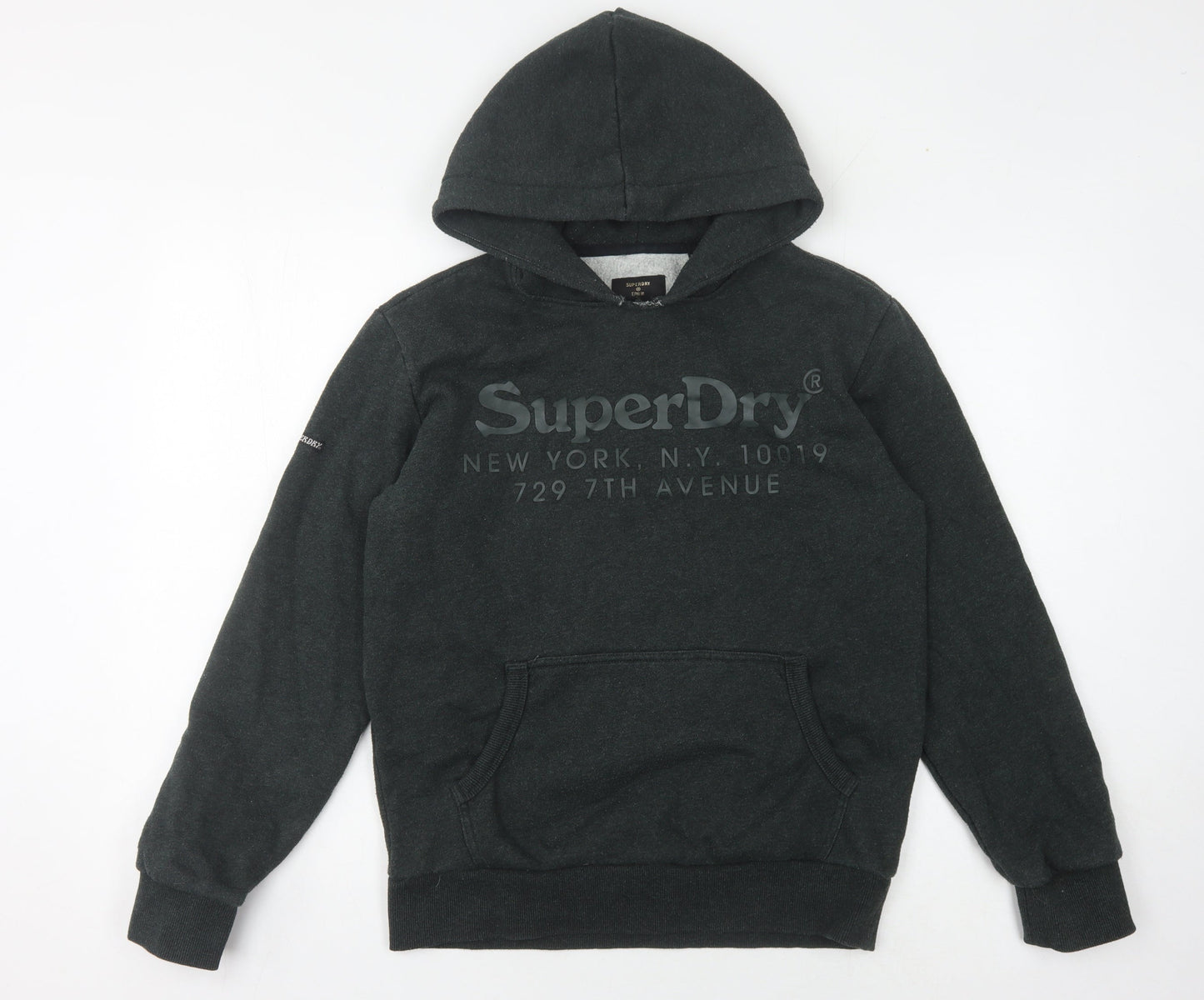 Superdry Unisex Black Hoodie S Casual Logo Pullover