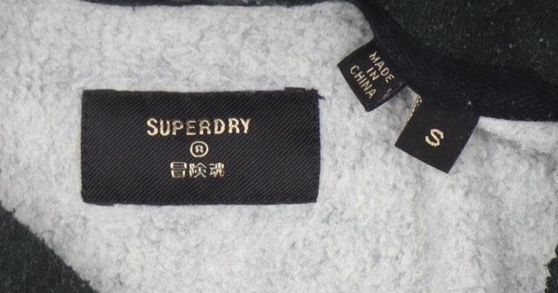 Superdry Unisex Black Hoodie S Casual Logo Pullover