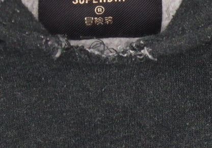 Superdry Unisex Black Hoodie S Casual Logo Pullover