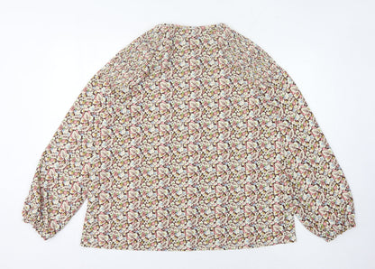 Womens UK Size 18 NEXT Multicoloured Basic Blouse