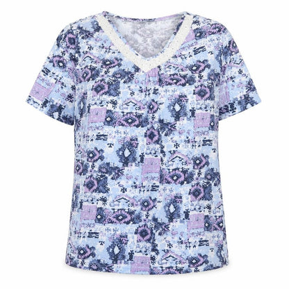 Womens UK Size 14-16 ISLE Multicoloured  T-Shirt