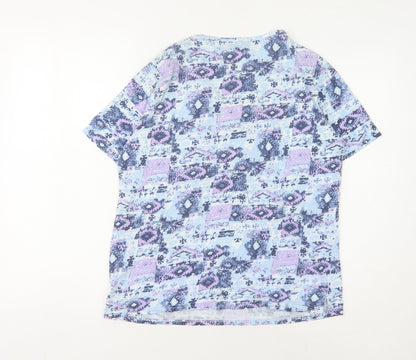 ISLE Women's Multicoloured Geometric T-Shirt M