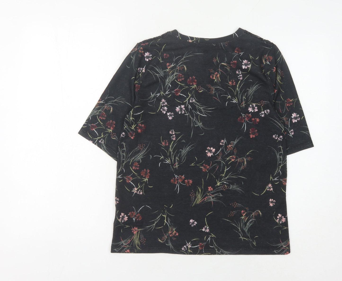 Womens UK Size 10 Marks and Spencer Black Tunic Blouse