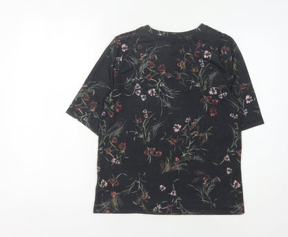 Womens UK Size 10 Marks and Spencer Black Tunic Blouse