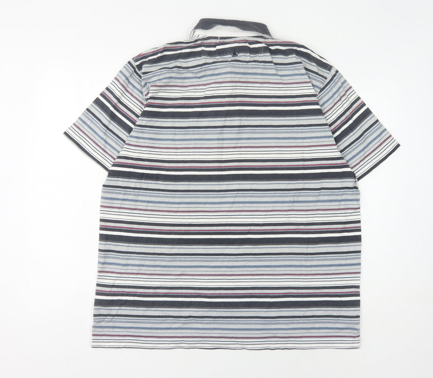 Red Yacht Men's Multicoloured Striped Polo L