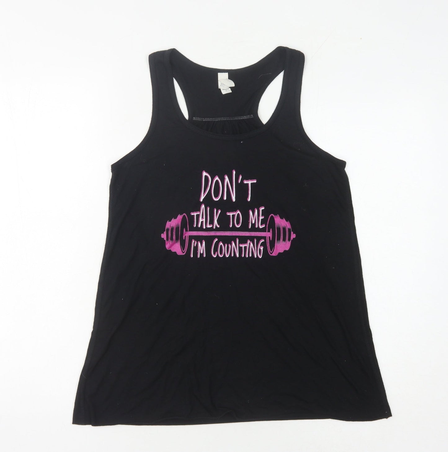 Bella + Canvas Women's Black Tank Top L - Gym & Training