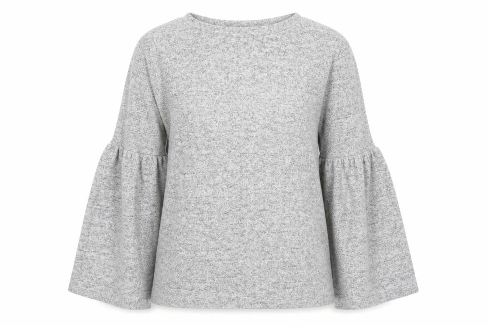 Womens UK Size S Zara Trafaluc Grey Pullover Jumper