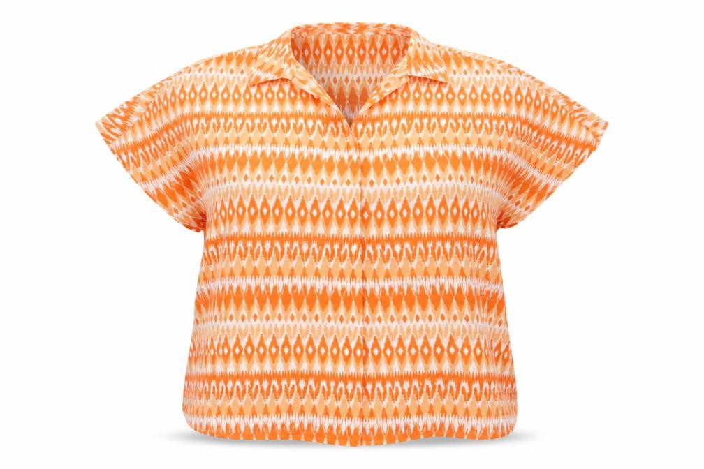 Womens UK Size 18 Marks and Spencer Orange Basic Blouse