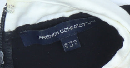 French Connection Black Skater Dress for Women, Size 10
