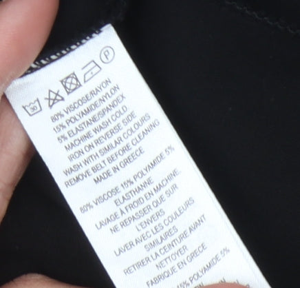 French Connection Black Skater Dress for Women, Size 10