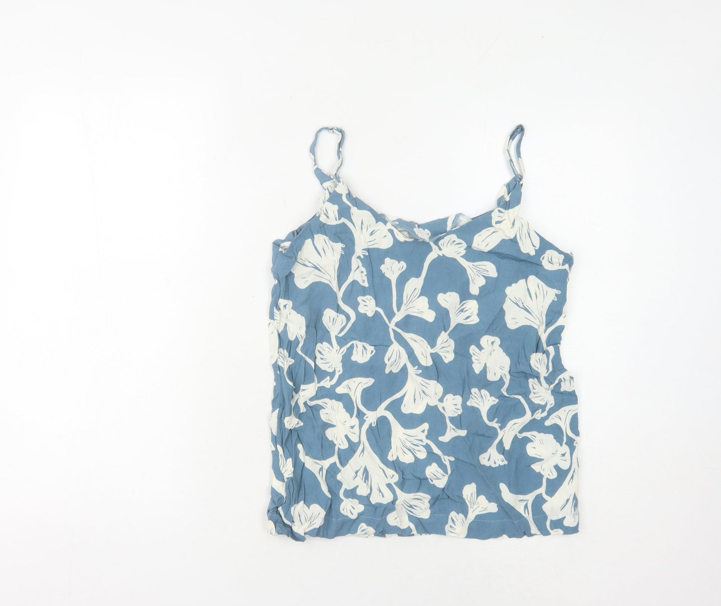 Womens UK Size S ICHI Blue Camisole Tank