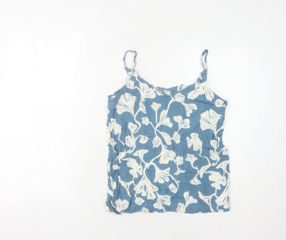 Womens UK Size S ICHI Blue Camisole Tank