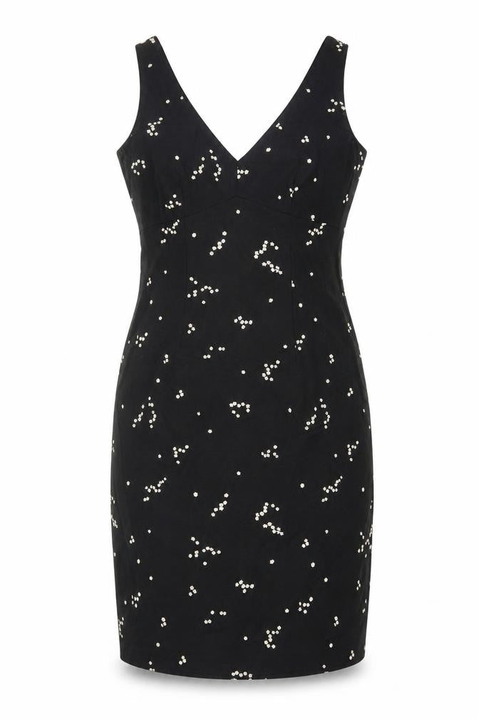 Coast Women's Black Bodycon Dress, Size 12, Beaded