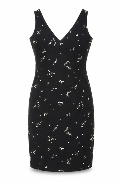 Coast Women's Black Bodycon Dress, Size 12, Beaded