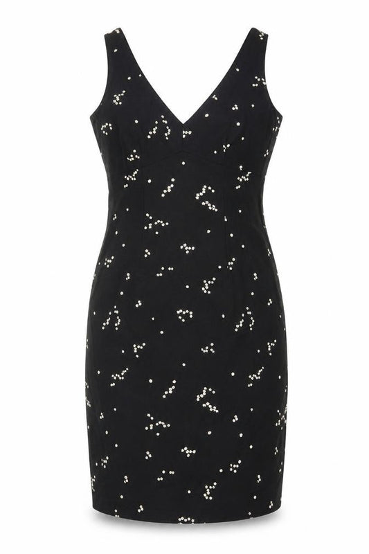 Coast Women's Black Bodycon Dress, Size 12, Beaded