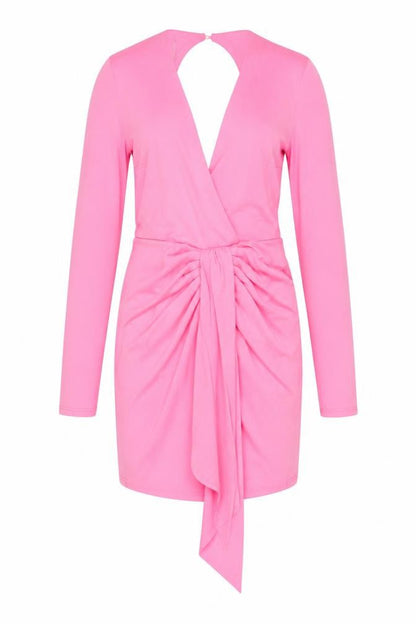 Zara Women's Pink XS Wrap Dress Party Wear