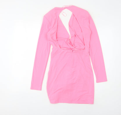 Zara Women's Pink XS Wrap Dress Party Wear