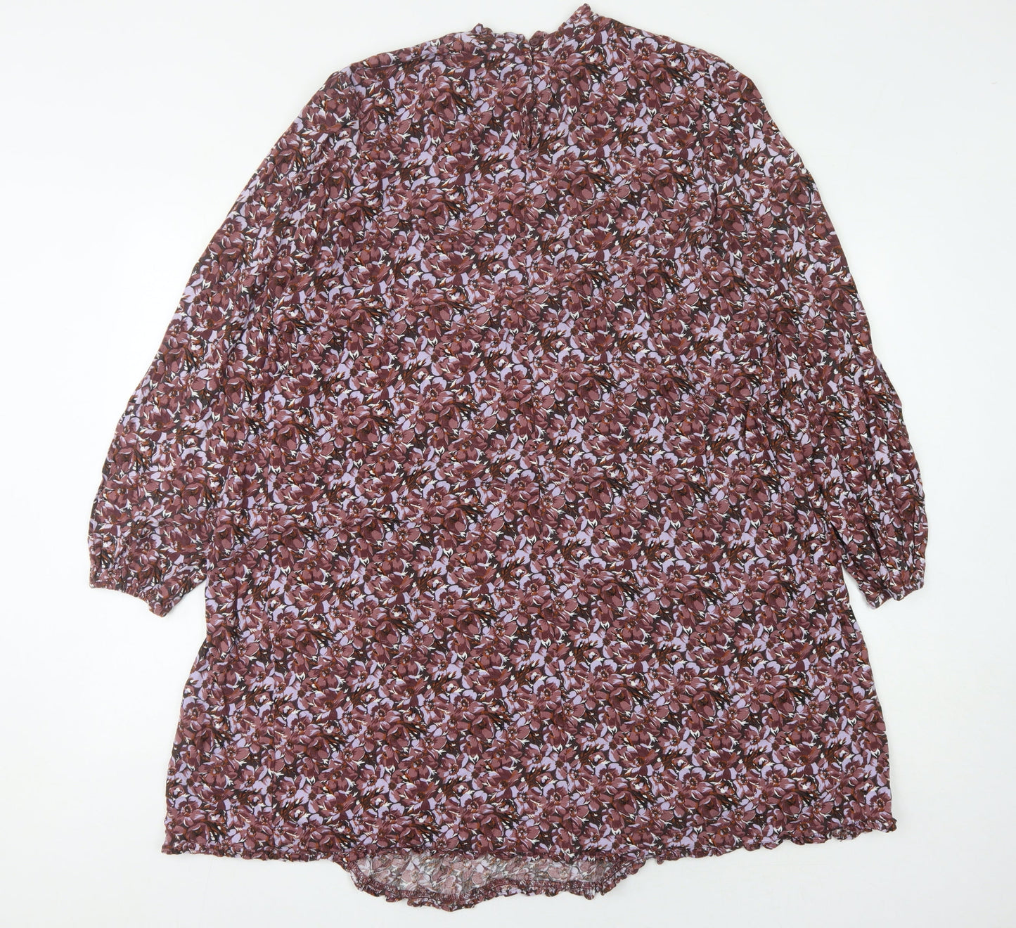 Next Women's Multicoloured Long Sleeve Dress - Size 16