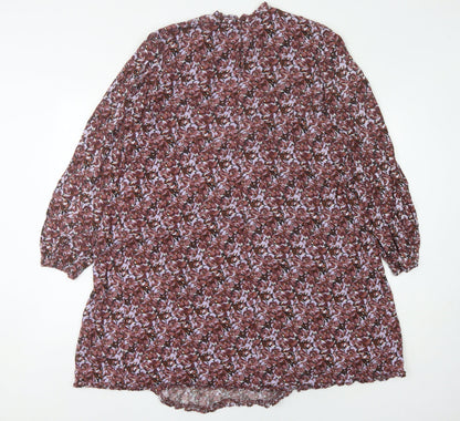 Next Women's Multicoloured Long Sleeve Dress - Size 16