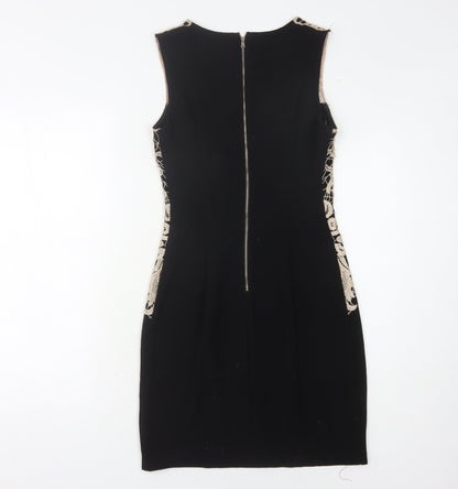 Maya Deluxe Women’s Black Lace Sheath Dress Size 8