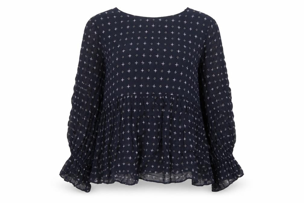 Womens UK Size XS Mango Black Tunic Blouse