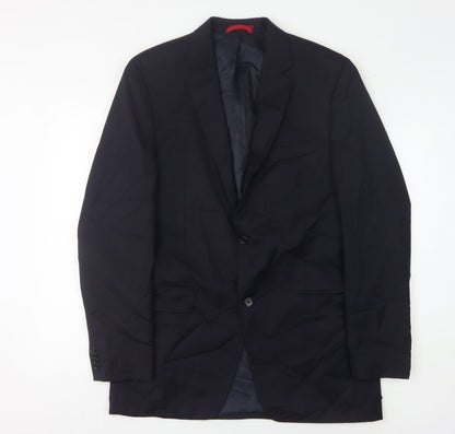 Alfani Men's Blue Wool Blazer - 40L