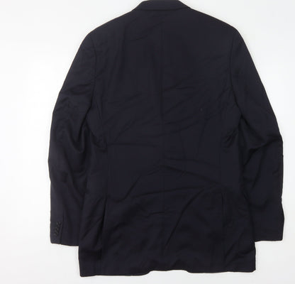 Alfani Men's Blue Wool Blazer - 40L