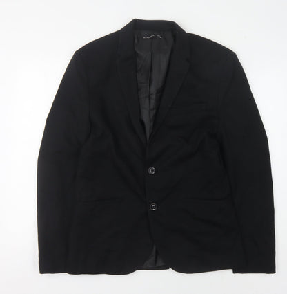 Mens UK Size 40 Zara Regular Black Suit Jacket