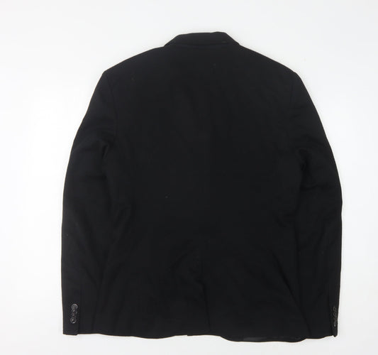 Mens UK Size 40 Zara Regular Black Suit Jacket