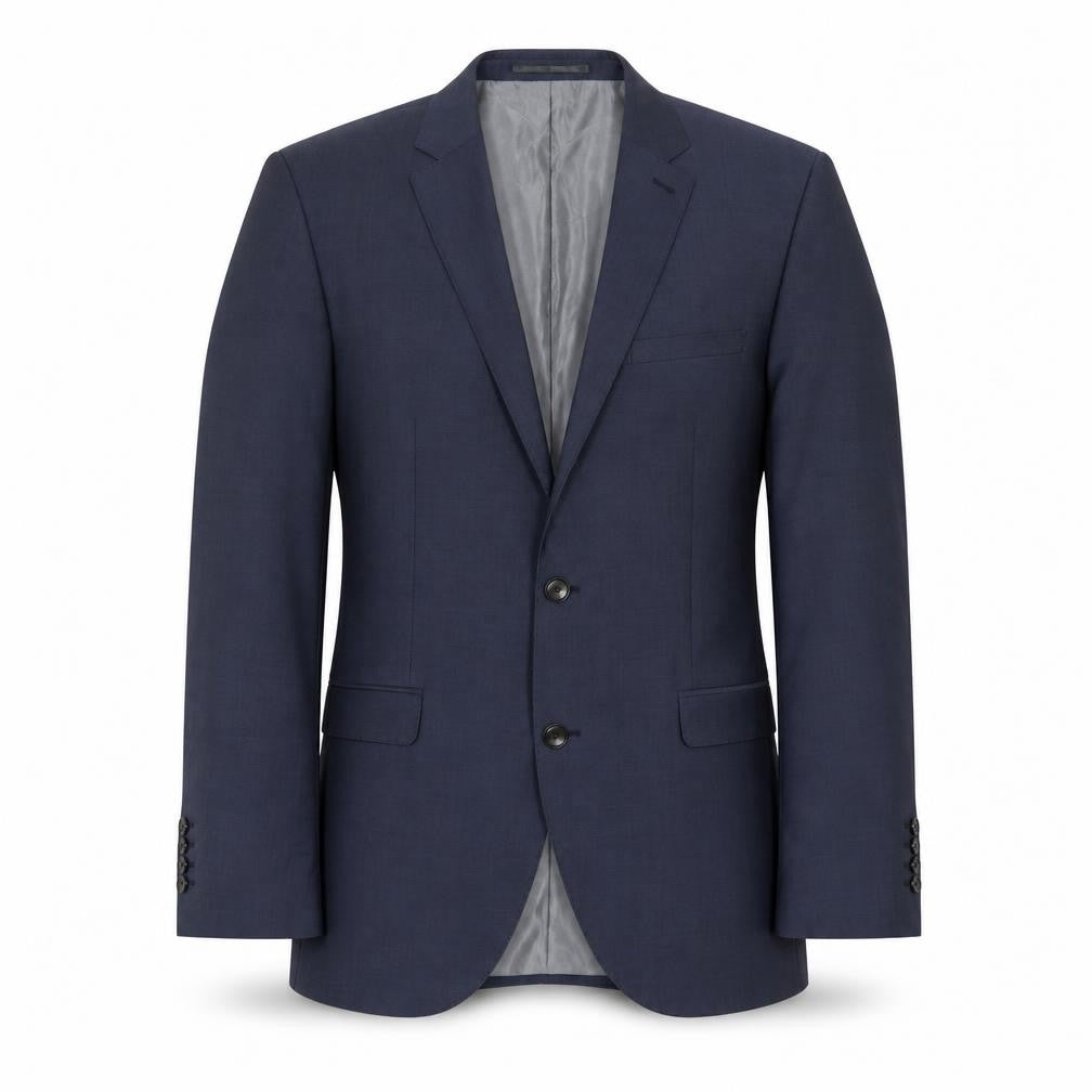 Next Men's Blue Wool Blazer, Size 40, Regular Fit