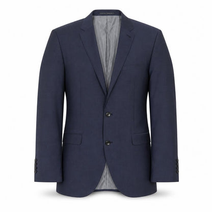 Next Men's Blue Wool Blazer, Size 40, Regular Fit
