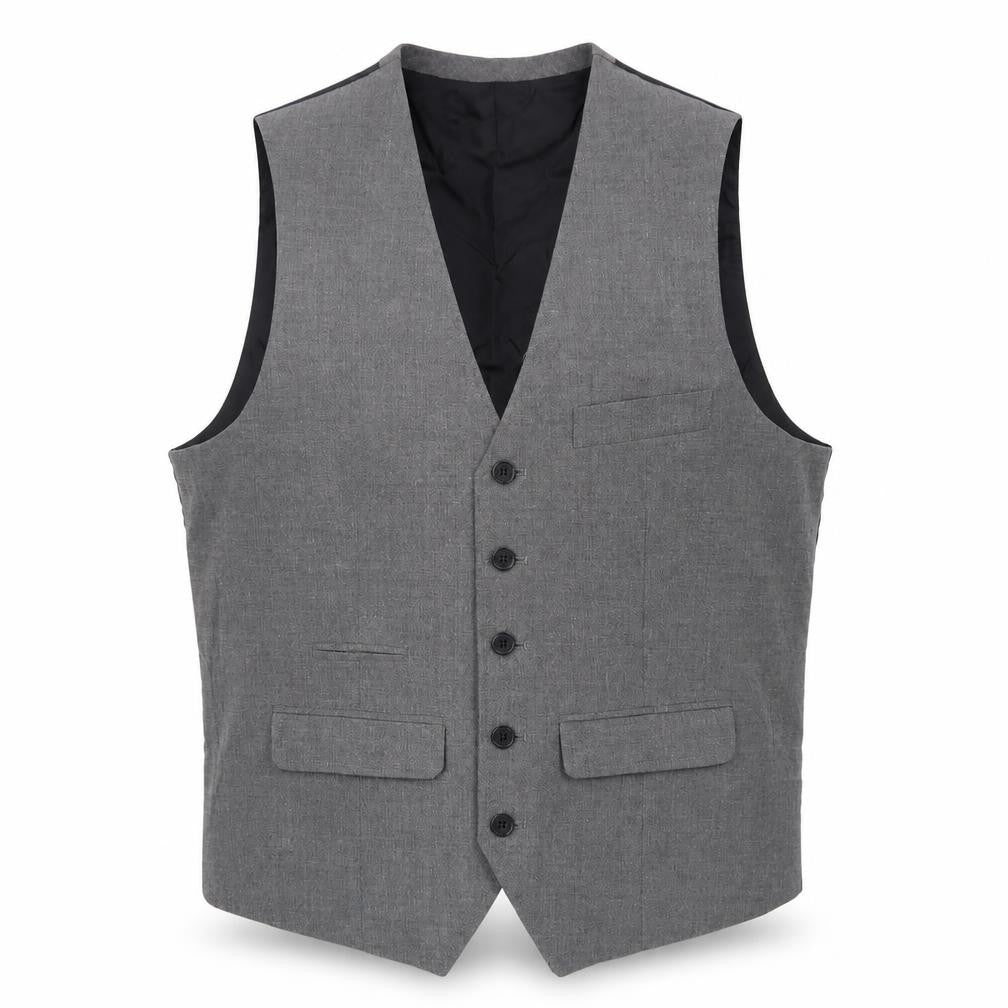 Mens UK Size S Jeff Banks Regular Grey Suit Waistcoat