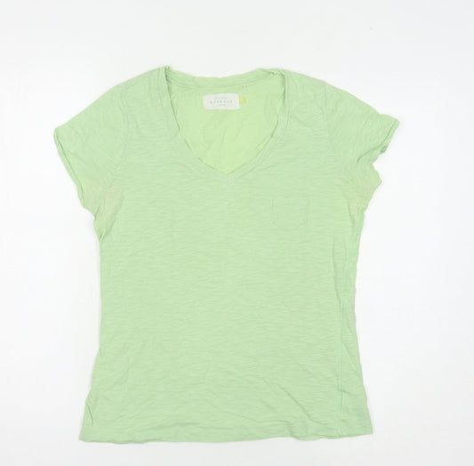 John Lewis Green V-Neck Women's T-Shirt Size 12