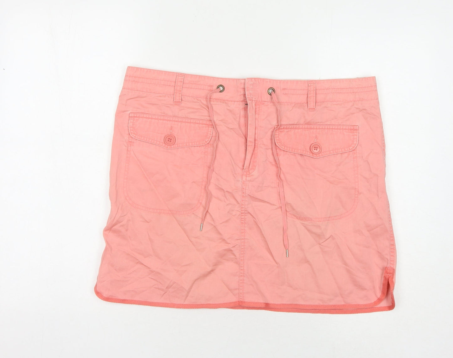GAP Women's Pink Short Straight Skirt, Size 14 - Cotton Casual