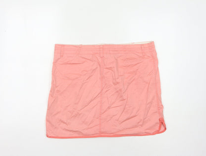 GAP Women's Pink Short Straight Skirt, Size 14 - Cotton Casual