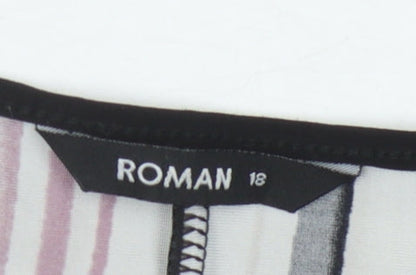 Womens UK Size 18 Roman Multicoloured  Blouse